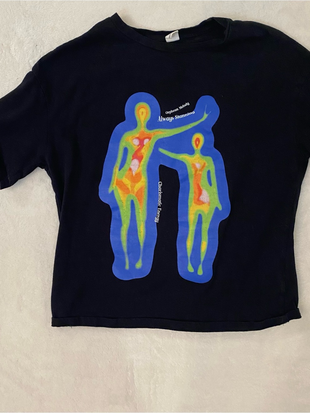 Unbranded Kids Black Heat Map Graphic Tee US 10